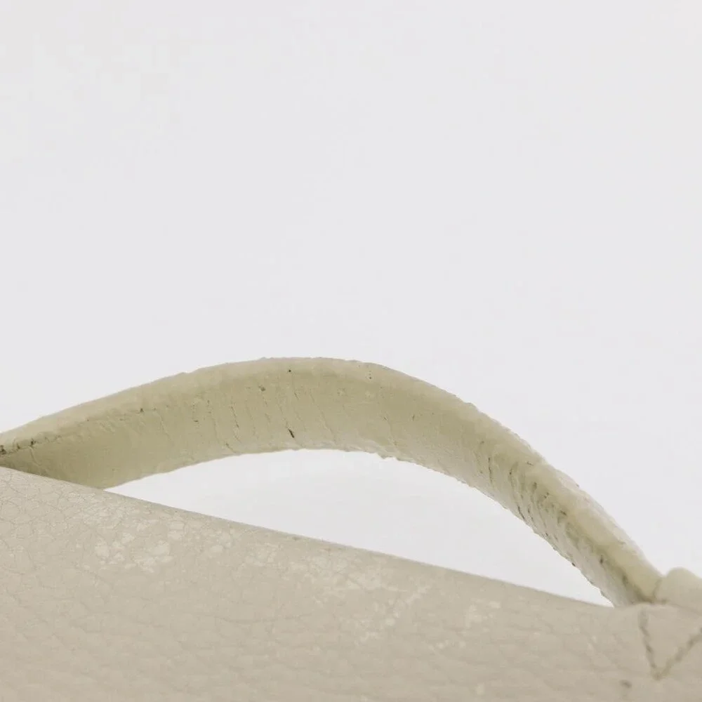 Hermes Leather Sac Adepeche 41 Handbag White